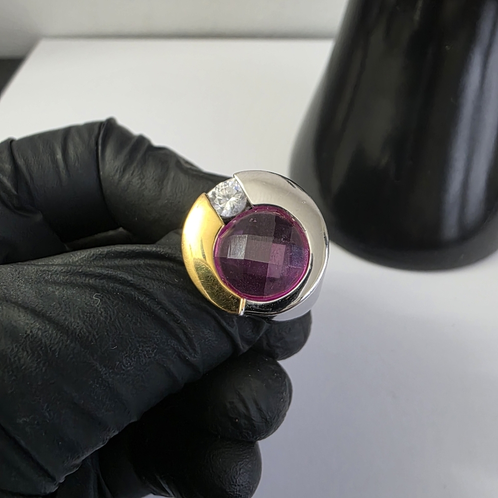 Watch Video / Sterling Silver 925 Sapphire Ring